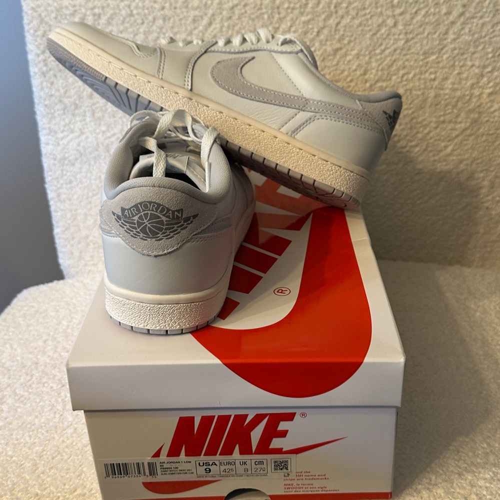 NEW Nike Air Jordan 1 Low 85 Neutral Gray Sneakers US 9 Men / 10.5 Women